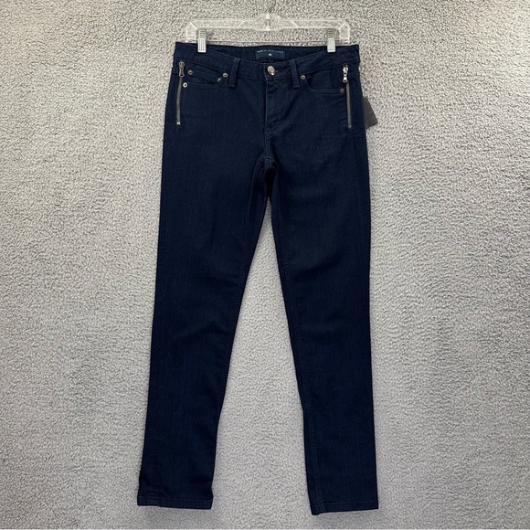 NWT Marc‎ Jacobs Low Rise Skinny Jeans Zipper Dark Blue Women's 28 x 30 - Picture 1 of 9